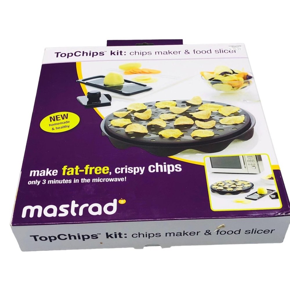Mastrad chip maker & food slicer for microwave new in open box includes READ NEW